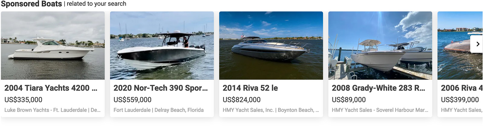 YachtWorld sponsored carousel YachtWorld sponsored carousel