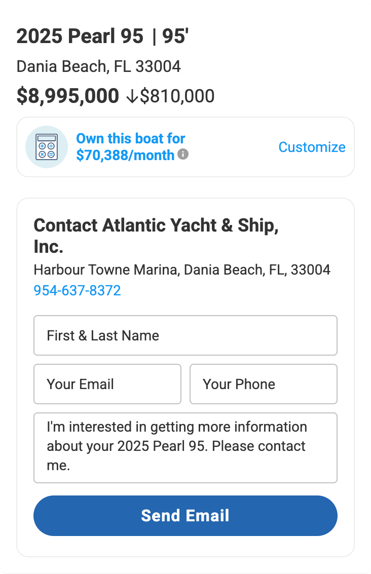 BT Form Boat Trader lead form